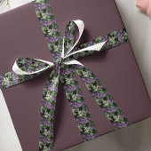 Lilacs Lila und Weiße Flora Satinband