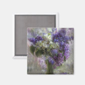 Lilacs of Liebe Art Magnet (Vorderseite/Rückseite)