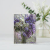 Lilacs of Liebe Art Postcard Postkarte (Stehend Vorderseite)