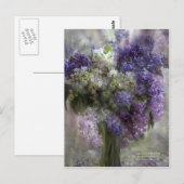 Lilacs of Liebe Art Postcard Postkarte (Vorne/Hinten)