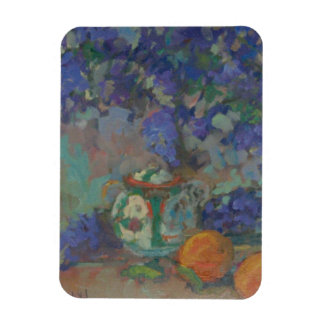 Lilacs, Persimmons und die Zuckerschale Magnet