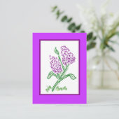 Lilacs Postkarte (Stehend Vorderseite)