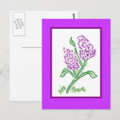 Lilacs Postkarte (Vorne/Hinten)