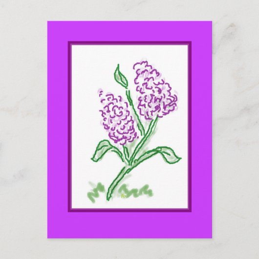 Lilacs Postkarte (Vorderseite)