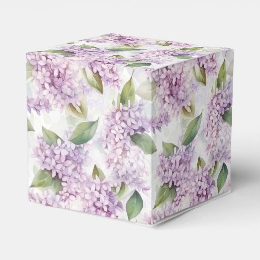 Lilacs Print Party Leckerei Box Geschenkschachtel (Rückseite)