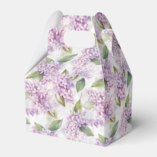 Lilacs Print Party Leckerei Box Geschenkschachtel (Rückseite)