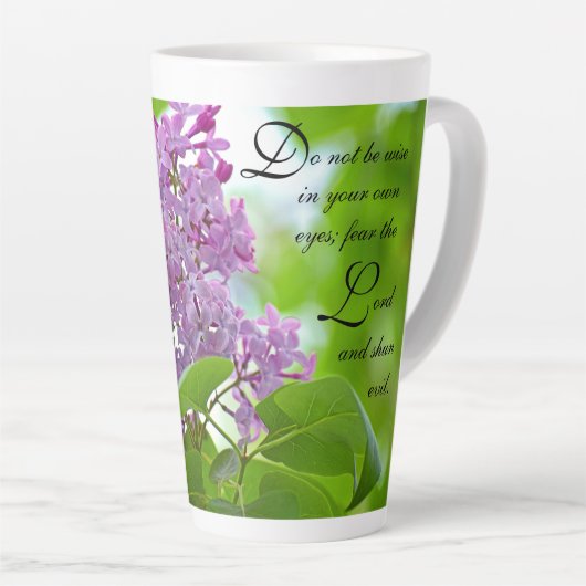 Lilacs Sprichwörter 3:7 Latte Tasse (Rechte Ecke)