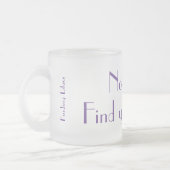 Lilacs suchen - Suchen Sie Ihre Lilacs-Tasse Mattglastasse (Links)