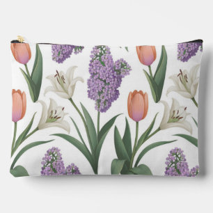 Lilacs Tulips Lilies Accessoire Pouch Travel Bag Zubehörtasche