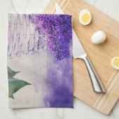 Lilacs und Baskets Geschirrtuch (Viertel Falte)