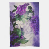 Lilacs und Baskets Geschirrtuch (Vertikal)
