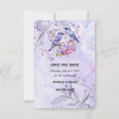 Lilacs und Bluebirds Save The Date (Vorderseite)