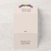 Lilacs und Cream All in One Wedding Invite_2 Einladung (Außenbereich)