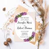 Lilacs und Cream Wedding Save The Date