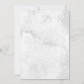 Lilacs und Heather auf Marbled White Bridal Brunch Einladung (Rückseite)