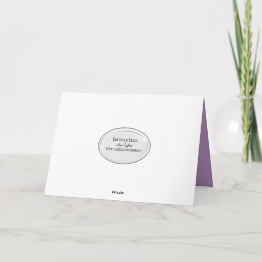 Lilacs und Tulpengeburt Karte (Rückseite)