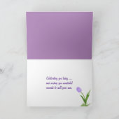 Lilacs und Tulpengeburt Karte (Innenseite)