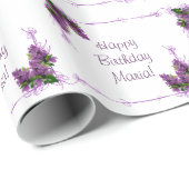 Lilacs Wrapping Paper Geschenkpapier (Rolleneckpunkt)