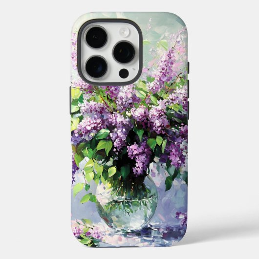 Lilafarbener Lavendel-Blütenstrauß Case-Mate iPhone Hülle (Rückseite)