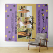 LilaGold Hintergrund für große Fotos Graduation Pa Wandteppich (Beispiel (Horizontal))