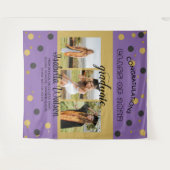 LilaGold Hintergrund für große Fotos Graduation Pa Wandteppich (Vorderseite (Horizontal))