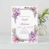 Lilah Blume Art: Personalisierte Einladung zur Hoc (Stehend Vorderseite)