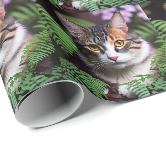 Lilah, die Tortoiseshell: Eine hübsche Katze Geschenkpapier (Rolleneckpunkt)