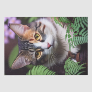Lilah, die Tortoiseshell: Eine hübsche Katze Seidenpapier