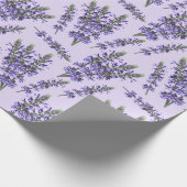 Lilamuster Geschenkpapier (Ecke)