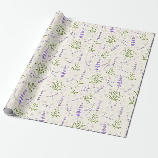 Lilamuster-Wrapierpapier Geschenkpapier (Ungerollt)