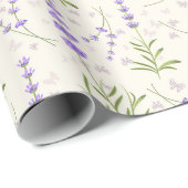 Lilamuster-Wrapierpapier Geschenkpapier (Rolleneckpunkt)