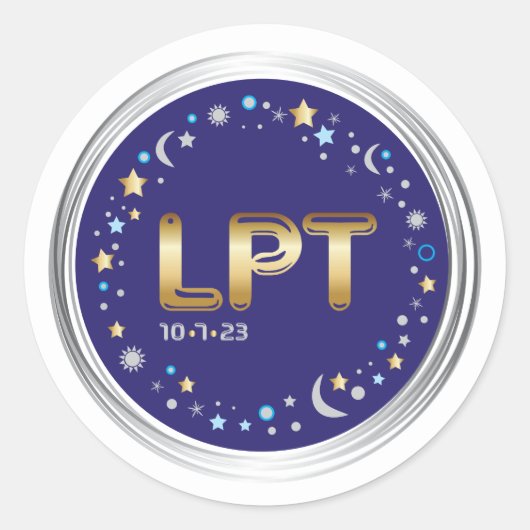 LilaPalooza-Aufkleber Runder Aufkleber (Vorderseite)