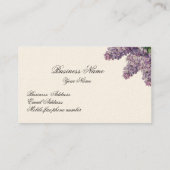 Lilas au printemps, auf Elfenbein, Visitenkarte (Rückseite)