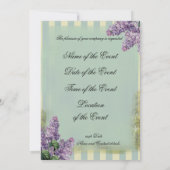 Lilas Au printemps Einladung (Rückseite)