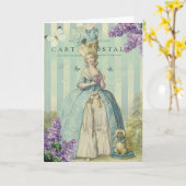 Lilas au printemps, Happy Birthday Karte (Gelbe Blume)