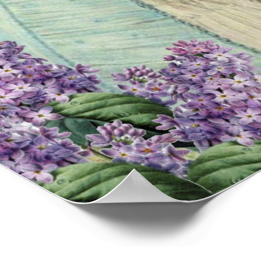 Lilas au printemps poster (Ecke)
