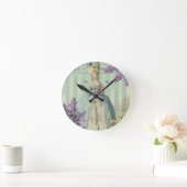 Lilas au printemps runde wanduhr (Zuhause)