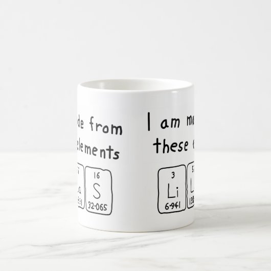 Lilas Periodenname Tasse (Mittel)