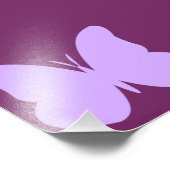 Lilatschmetterling Fotodruck (Ecke)