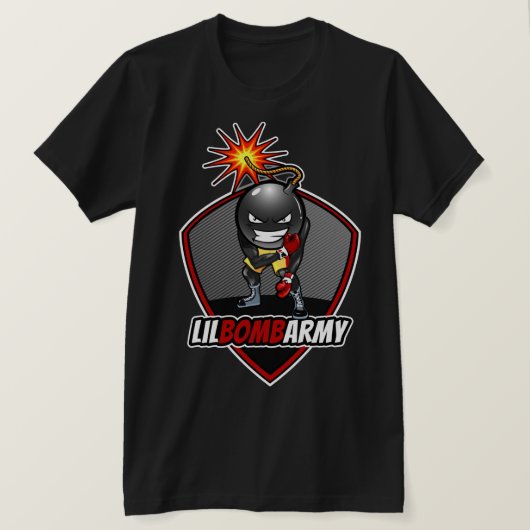 LilBombArmy Ali Pose T Shirt Black (Design vorne)