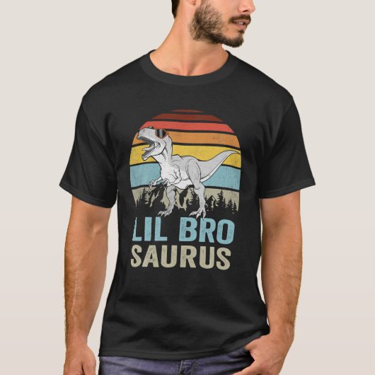 Lilbrosaurus T Rex Dinosaur Lil Bro Saurus Family T-Shirt (Vorderseite)