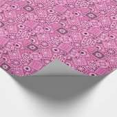 Lil'Cowgirl Pink Bandanna Print Wrapping Paper Geschenkpapier (Ecke)