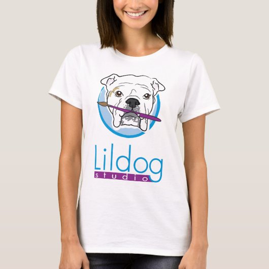 Lildog Tshirt mit ColorTrim (Vorderseite)