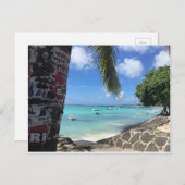 L'île Maurice - Trou aux Bîches Postkarte (Vorne/Hinten)