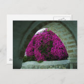 Lilette Blumen durch einen Bogen. Postkarte (Vorne/Hinten)