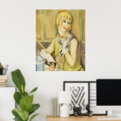 Lili Elbe von Gerda Wegener [1886 - 1940] Poster (Heimbüro)