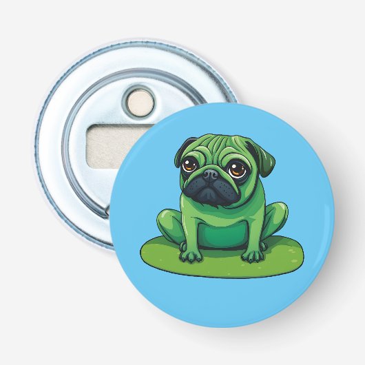 Lili Mops Flaschenöffner (Vorderseite)