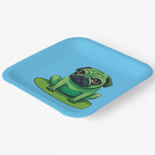 Lili Mops Pappteller (Gewinkelt)