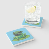 Lili Mops Steinuntersetzer (Seitenansicht)