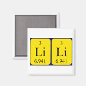 Lili Periodenmagnet Magnet (Vorderseite/Rückseite)